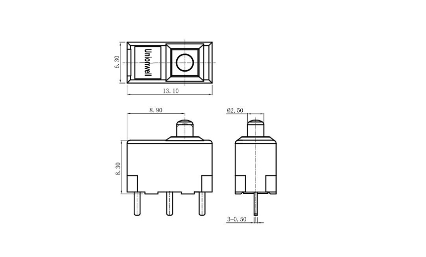 3 pin micro switch