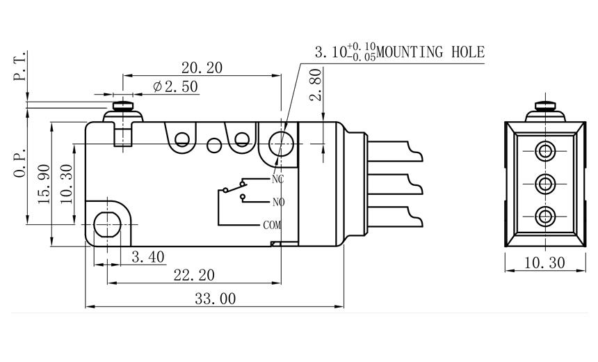 waterproof momentary micro switch