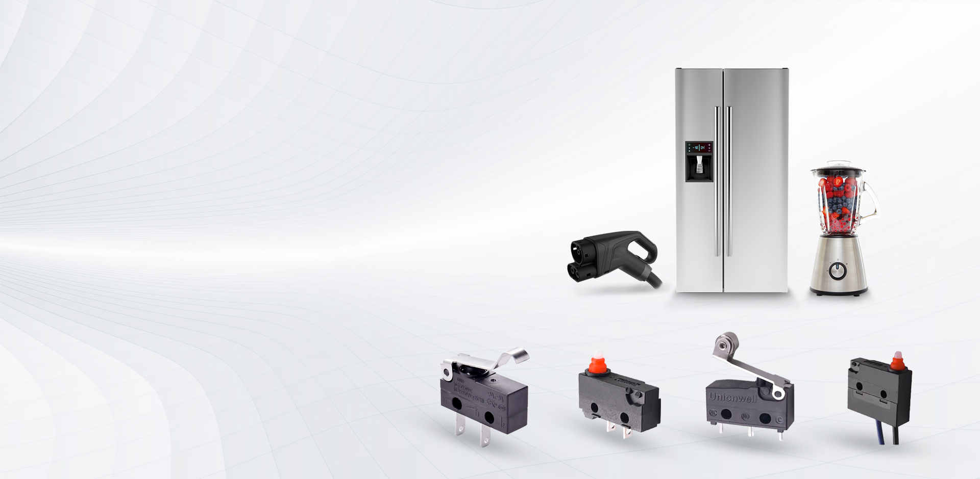 Micro interruptores multifuncionales para uso en electrodomésticos, vehículos eléctricos y dispositivos de carga.